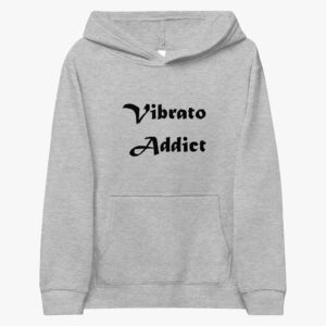 “Vibrato Addict” Kids fleece hoodie