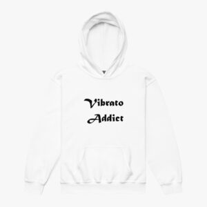 “Vibrato Addict” Kids Hoodie